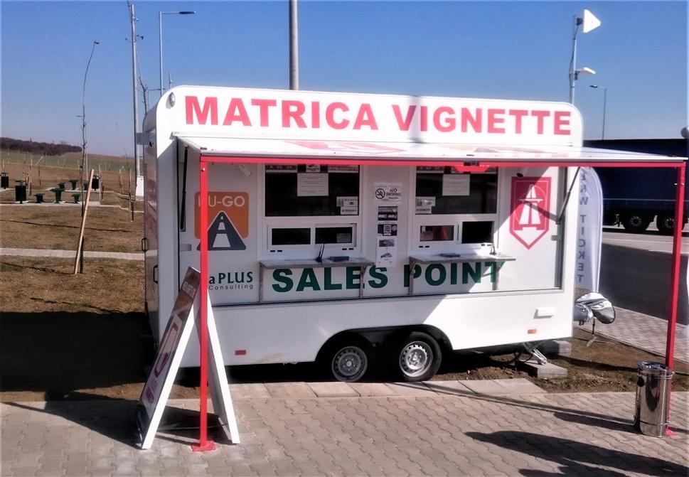 Predajný stánok na odpočívadle Szent Erzsébet