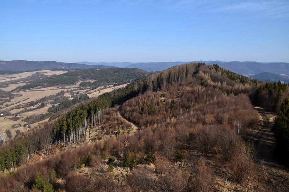 výhľad na sever - Kohútka, Makyta
