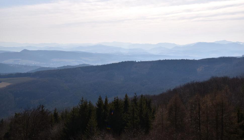 Výhľad na juh, Malá Fatra, Strážovské vrchy