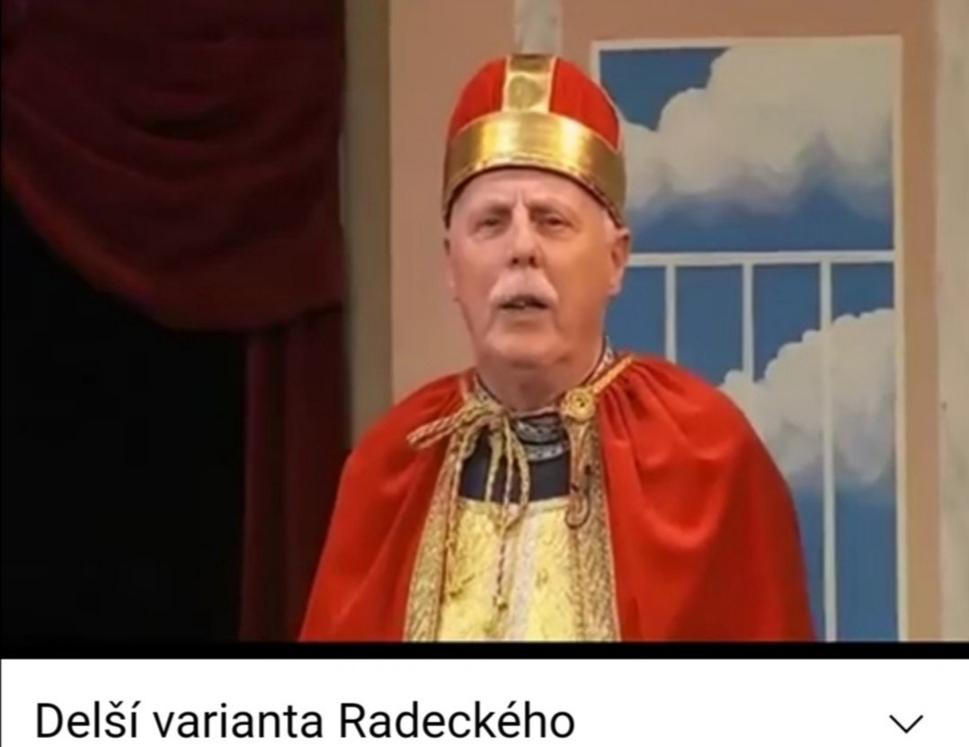 Petr Brukner ako sv. Václav