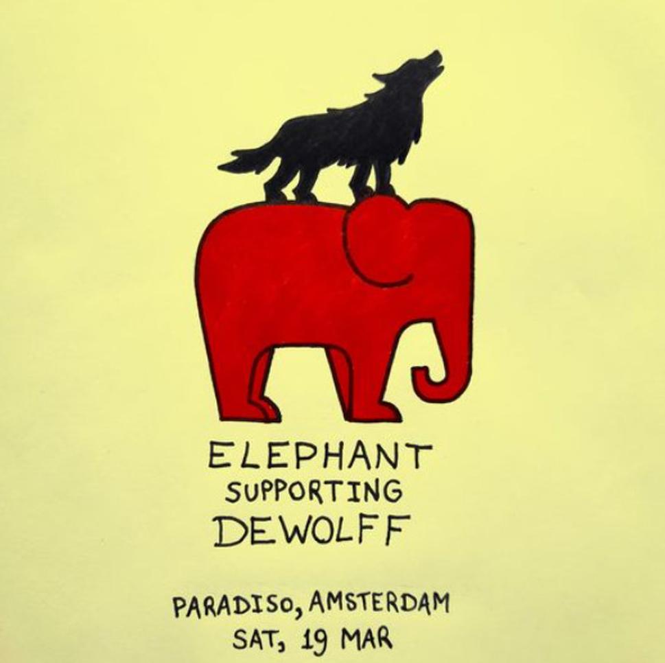 elephant ako predskupina pre de wolff