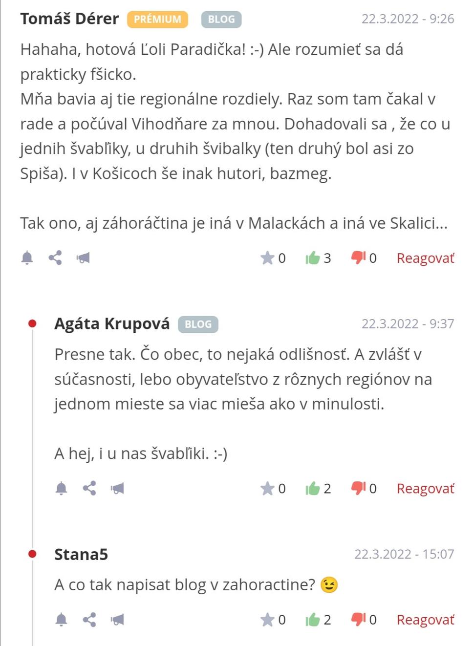 Všimnite si, že diskusný link vedie k Tomášovi Dérerovi. Ale agentka 005 má zjavne širokozáberové rukavičky, keďže následne ten blog požaduje odo mňa :-)