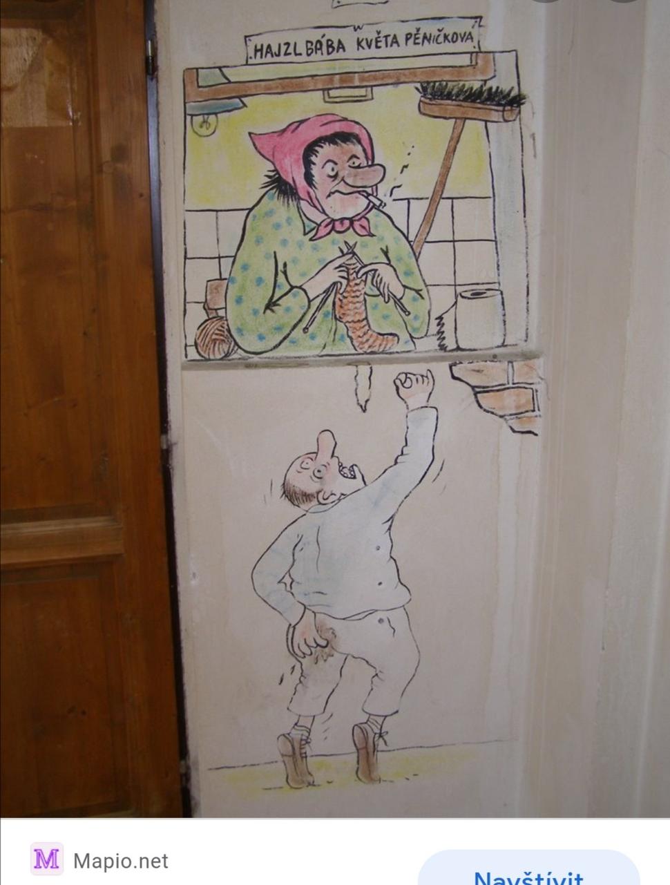 klozet v Pivrncově hospodě
