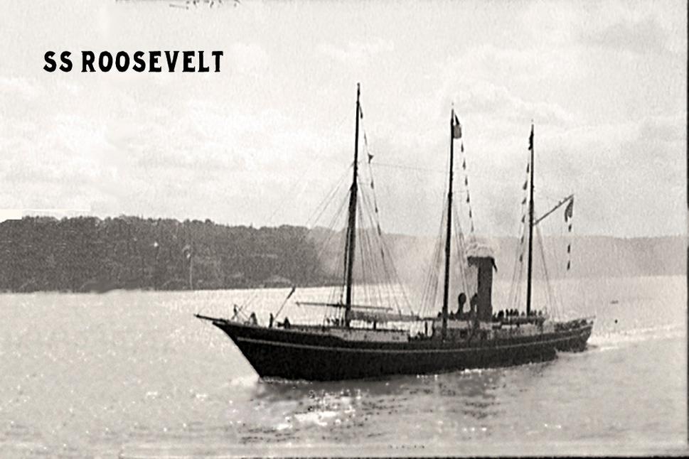 Loď Roosevelt na plavbe do Arktídy v roku 1908