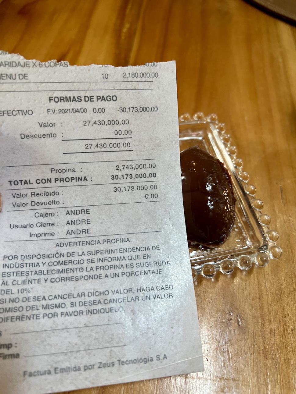 Potom prišiel účet. Skoro som odpadol. A potom prišiel čašník a ospravedlnil sa nám, že účet nie je náš, že ho máme roztrhať a zjesť. Tak sme aj urobili. Bol tiež veľmi chutný.