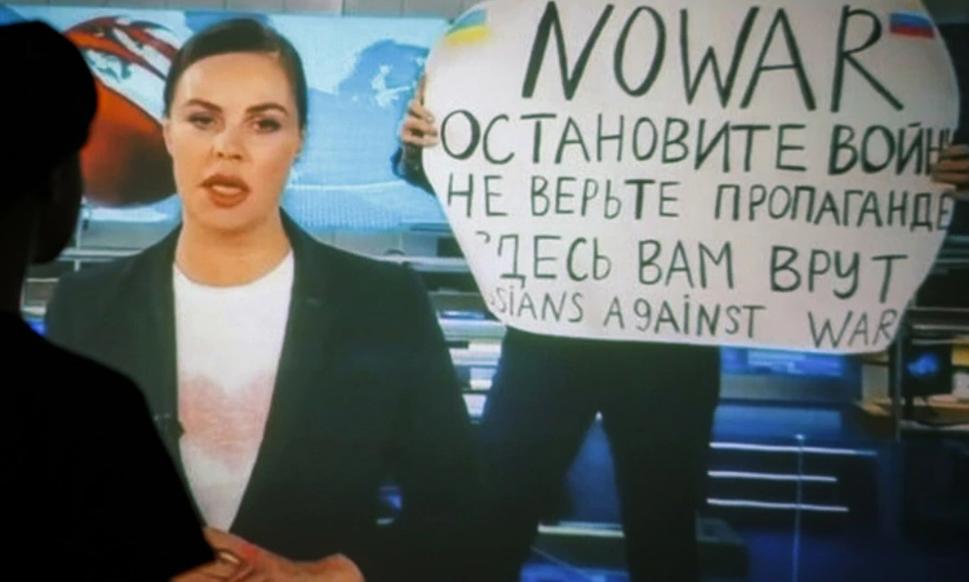 Screen z Ruskej štátnej televízie