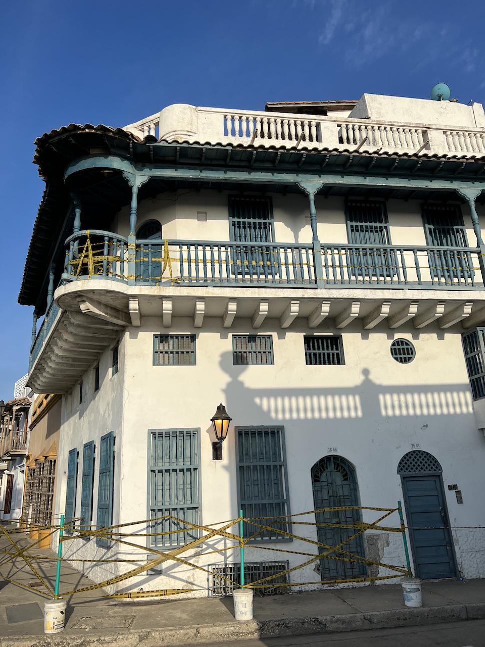 Vo vnútri opevneného mesta Cartagena de Indias.