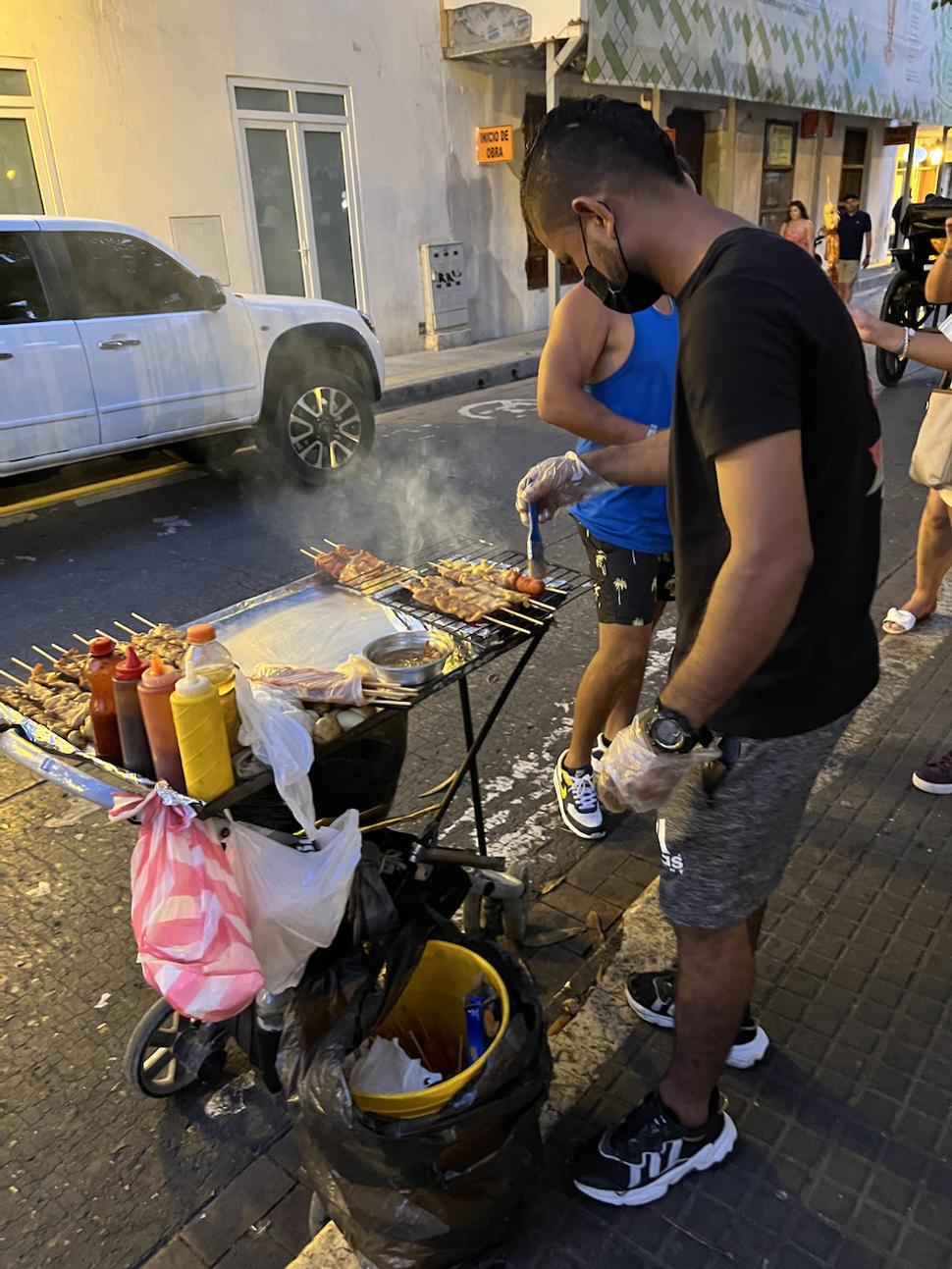 Vo vnútri opevneného mesta Cartagena de Indias.