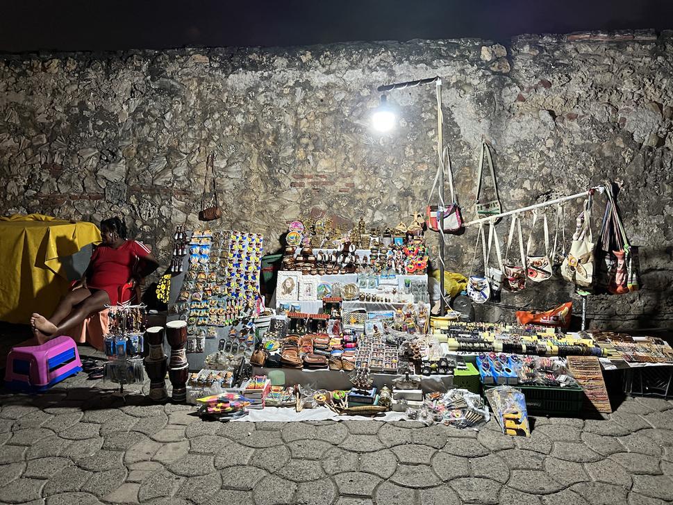 Vo vnútri opevneného mesta Cartagena de Indias.