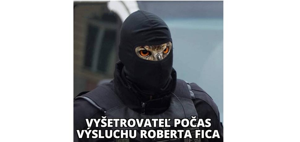 Pri vysluchu Róberta Fica