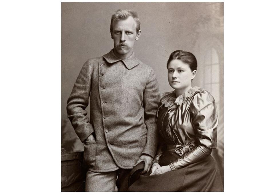 Fridtjof Nansen so svojou prvou manželkou Evou mali spolu 5 detí.