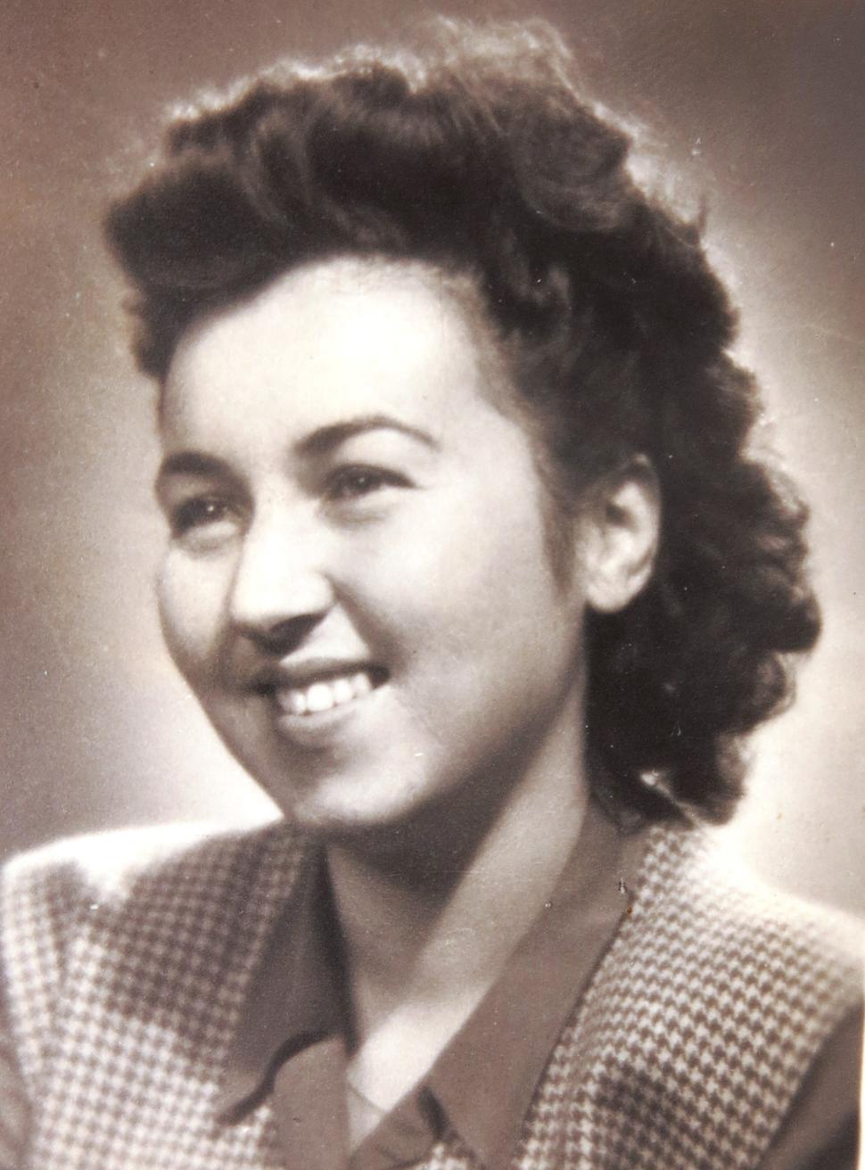 Ruth Mittelmannová, január 1949. Zdroj: Archív Memory of Nations