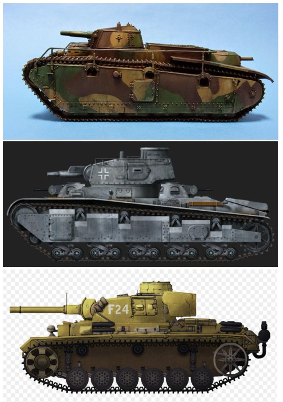 Vývojová rada stredných tankov, ktorá sa do roku 1932 testovala v ZSSR : Grosstraktor (1929), Grosstraktor (1933), Panzer III (1936)