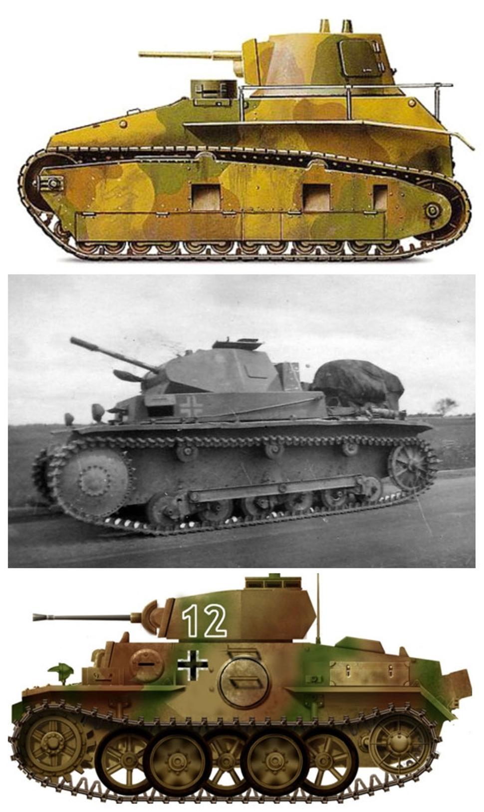 Vývojová rada ľahkých tankov, ktorá sa do roku 1932 testovala v ZSSR : Leichttraktor VK-31 (1930), Panzer II B (1937), Panzer II (1942)