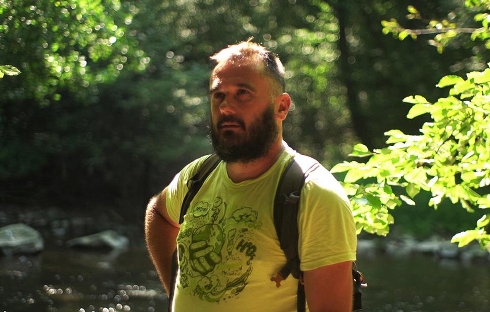 Michal Wiezik pri rieke Slatina
