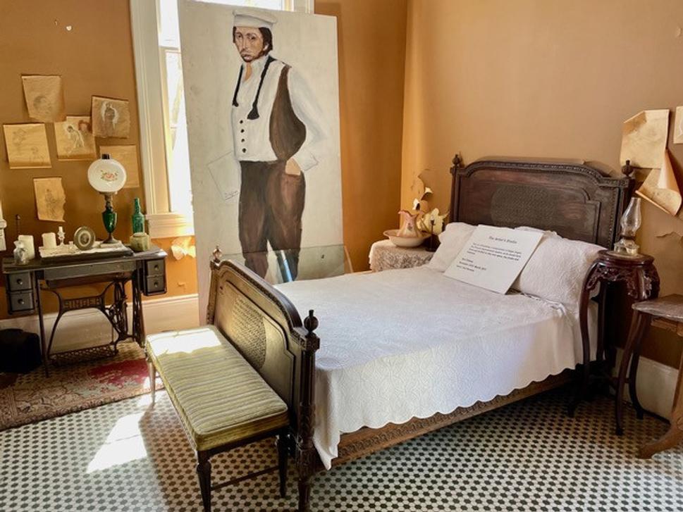 Edgar Degas House: Maliarove štúdio, ktoré zároveň slúžilo aj ako spálňa.