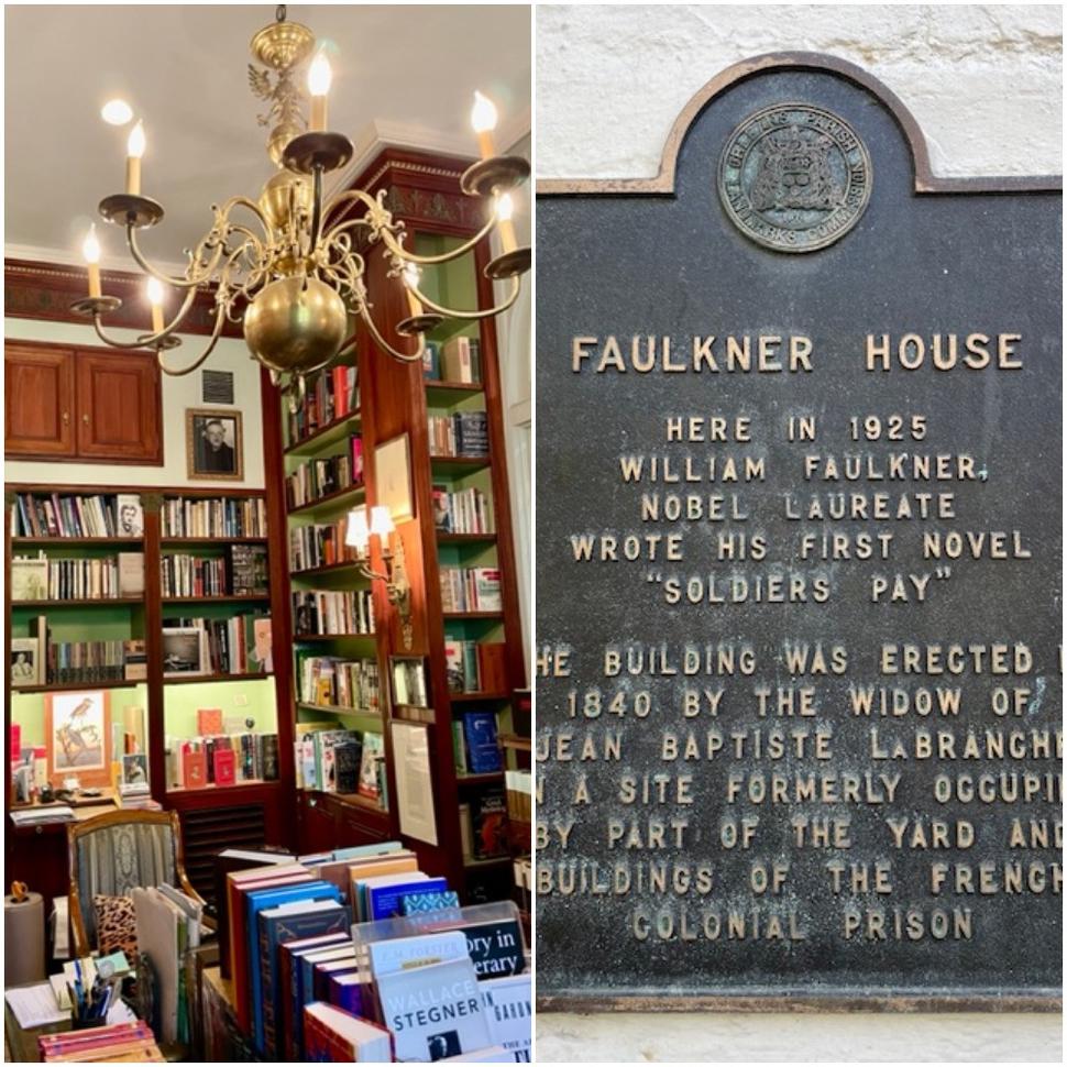 Faulkner House: Dom, v ktorom William Faulkner býval na začiatku svojej kariéry je dnes obľúbeným kníhkupectvom, kam prichádzajú zákazníci z celého sveta.