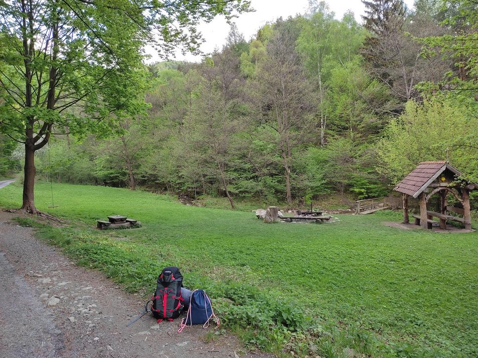 Začiatok tripu kúsok od Nezbudskej Lúčky