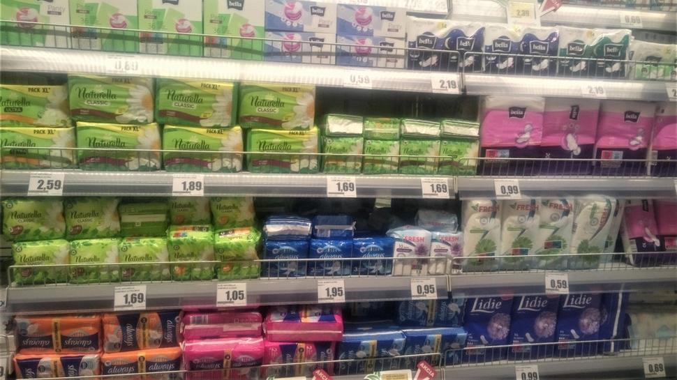 Sortiment hygienických potrieb