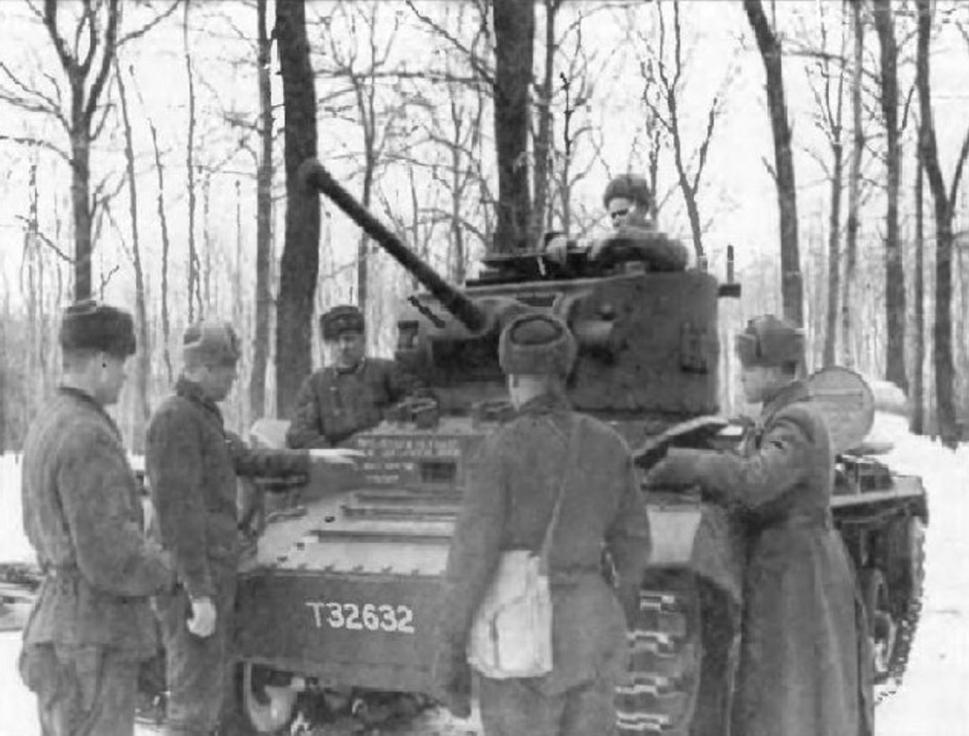 November 1941, 5. armáda, okolie mesta Možajsk. Vo výzbroji ostalo jednotke 10 tankov T-34, 10 ľahlých tankov T-60, a doplnené boli o 9 ľahkých tankov Valentine II (foto) a 3 stredné tanky Matilda.