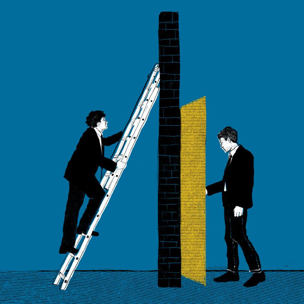 Ilustrácia z Časopisu Príbehy 20. storočia 1/2022, autorka: Ivana Šáteková