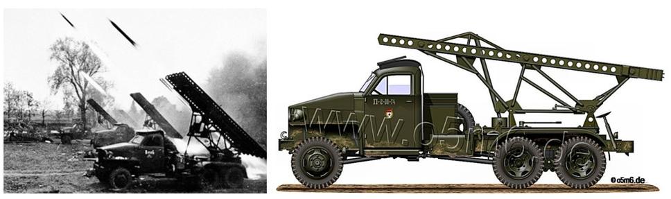 Studebaker US6 s raketometmi Kaťuša