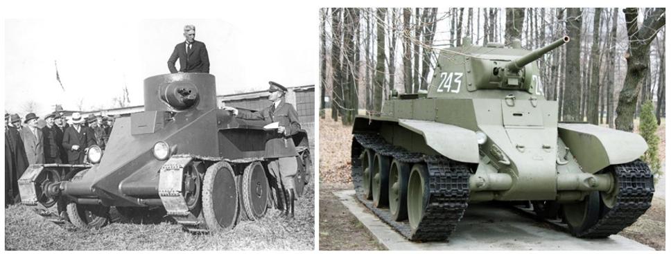 Americký tank Christie M.1931 a jeho konštrukčné pokračovanie v podobe sovietskeho ľahkého tanku BT-7M