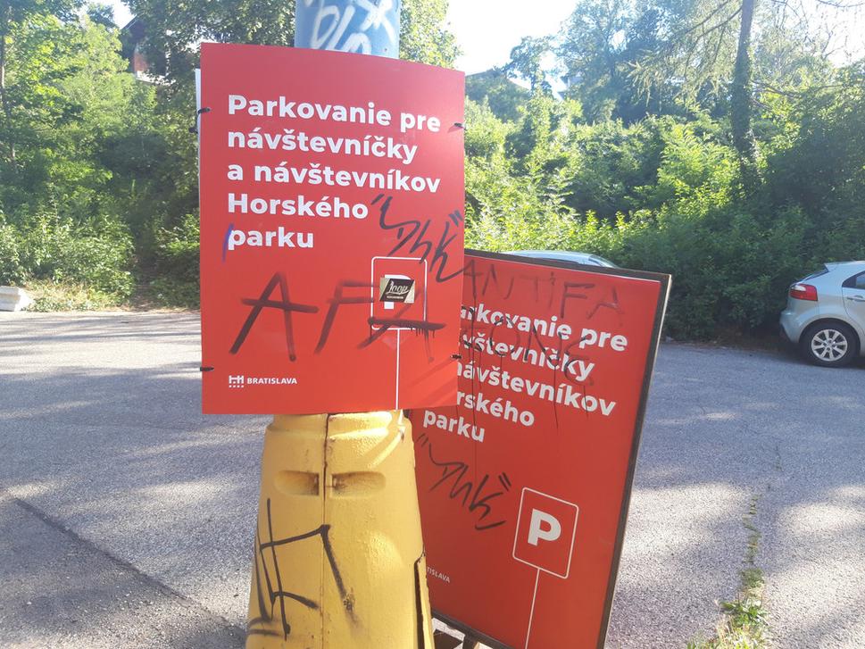Parkovisko na Búdkovej ceste, pozemok je súkromný.