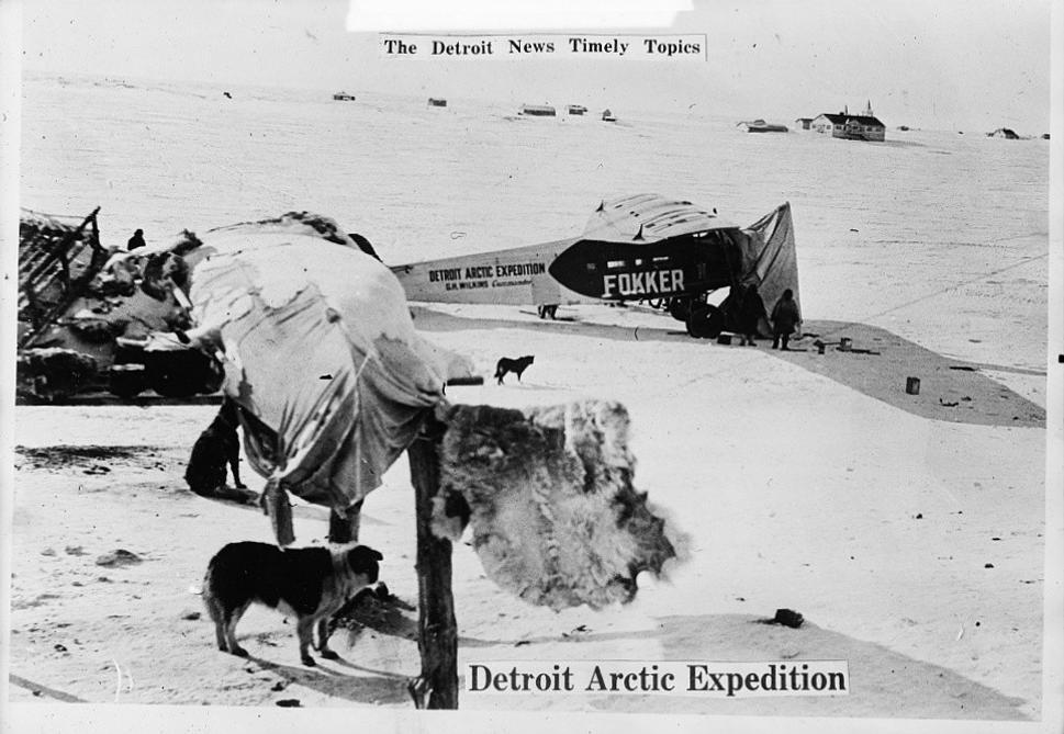 Lietadlo Alaskan na Point Barrow