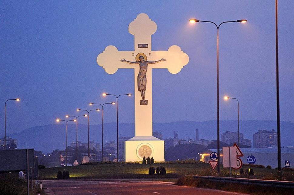 Kríž v Kragujevaci.