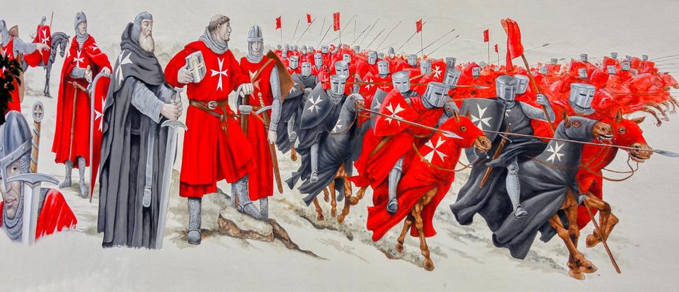 Rytieri Johaniti v 13. storočí.