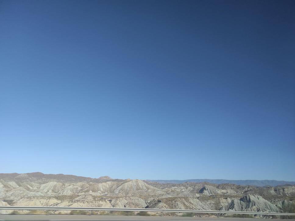Púšť Tabernas v Španielsku.