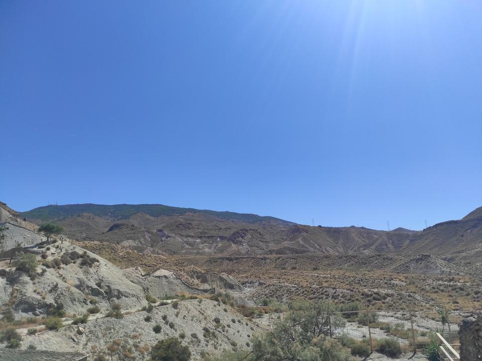 Púšť Tabernas v Španielsku.