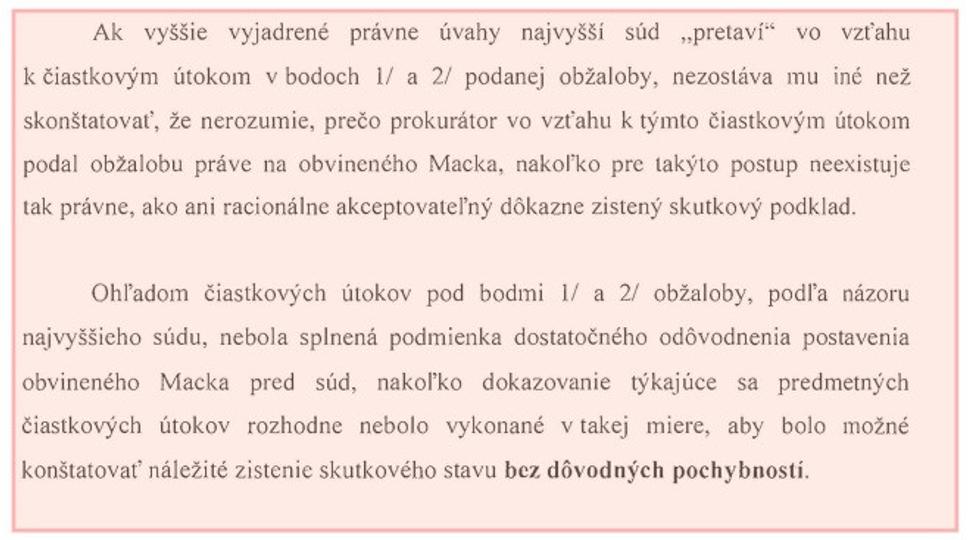Úryvok z rozsudku NS SR z o 4.7.2022
