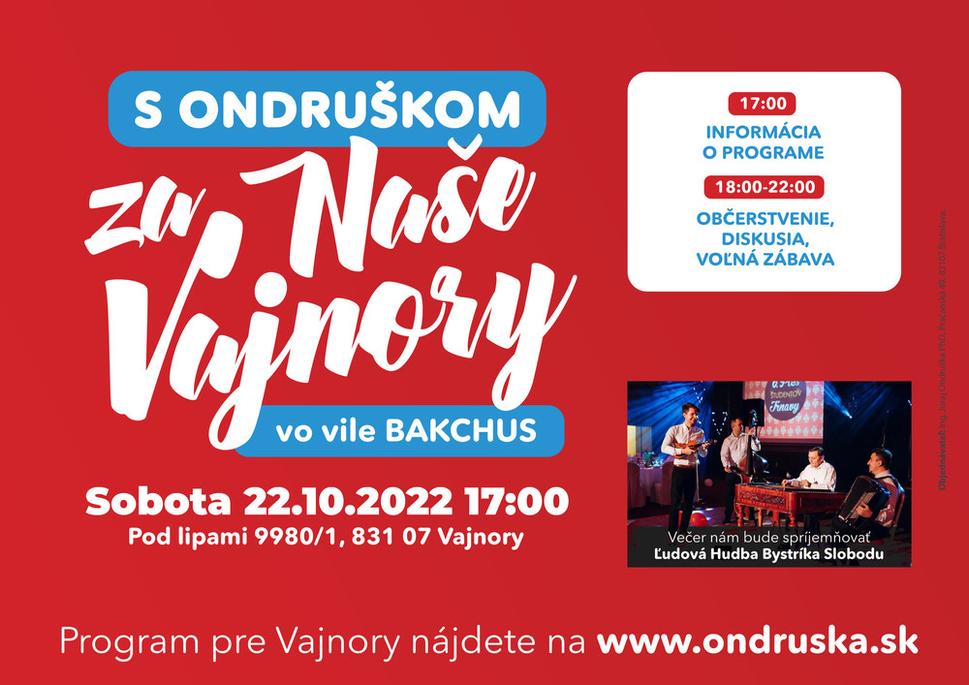 DNES V BAKCHUSE
Priatelia, tak keďže sa nám podarilo zohnať kvalitnú muziku máme tu ďalšiu príležitostí sa na neformálne stretnutie. Prosím príďte medzi nás, ste srdečne vítaní.