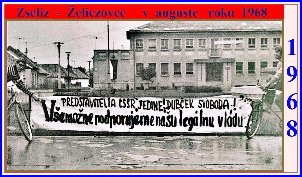 Pavel Polka (vľavo) spolu s priateľom pri nimi vytvorenom transparente, Zdroj: archív Memory of Nations