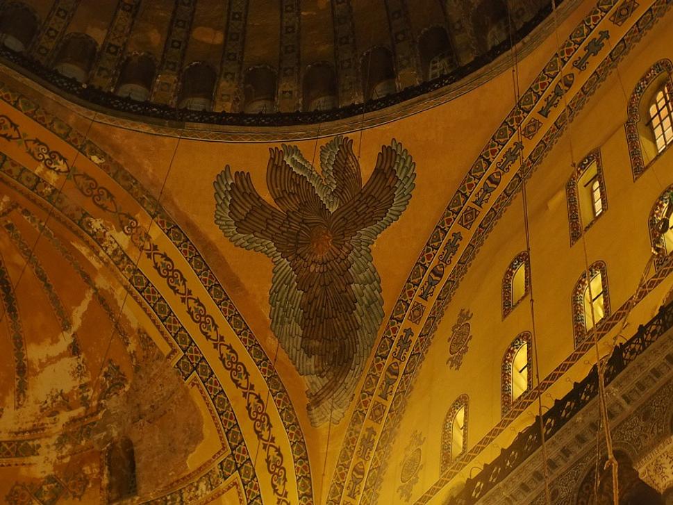 Anjel v chráme Hagia Sofia