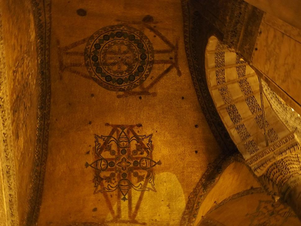 Kríže v chráme Hagia Sofia