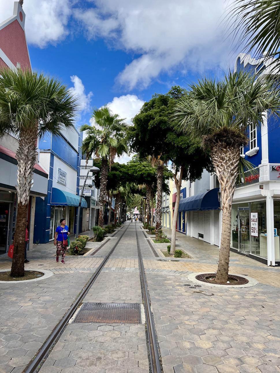 Centrum mesta Oranjestad.