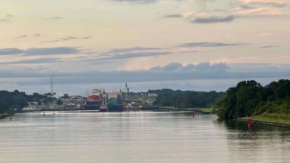 Gatun Locks nadohľad.
