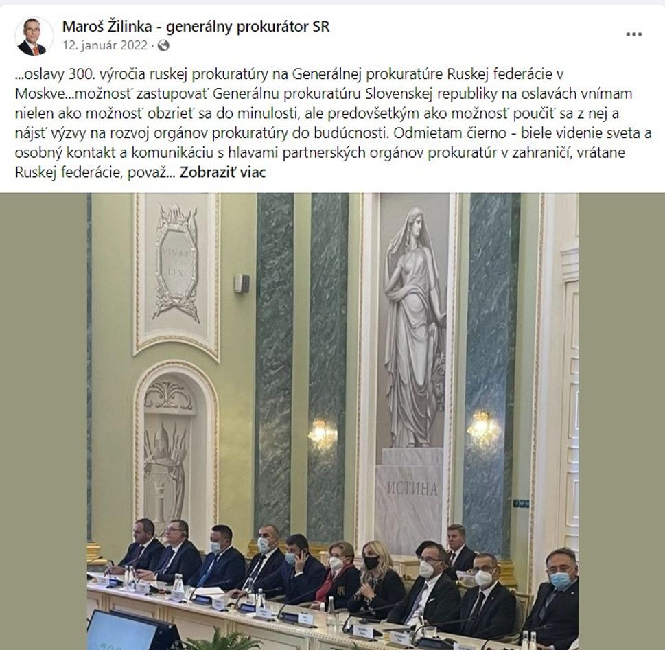 Status M. Žilinku z 12. januára 2022