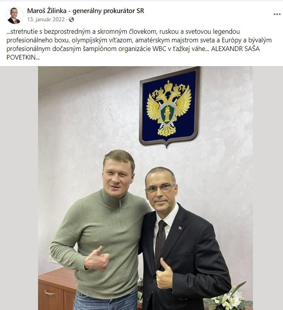 Status M. Žilinku z 13. januára 2022