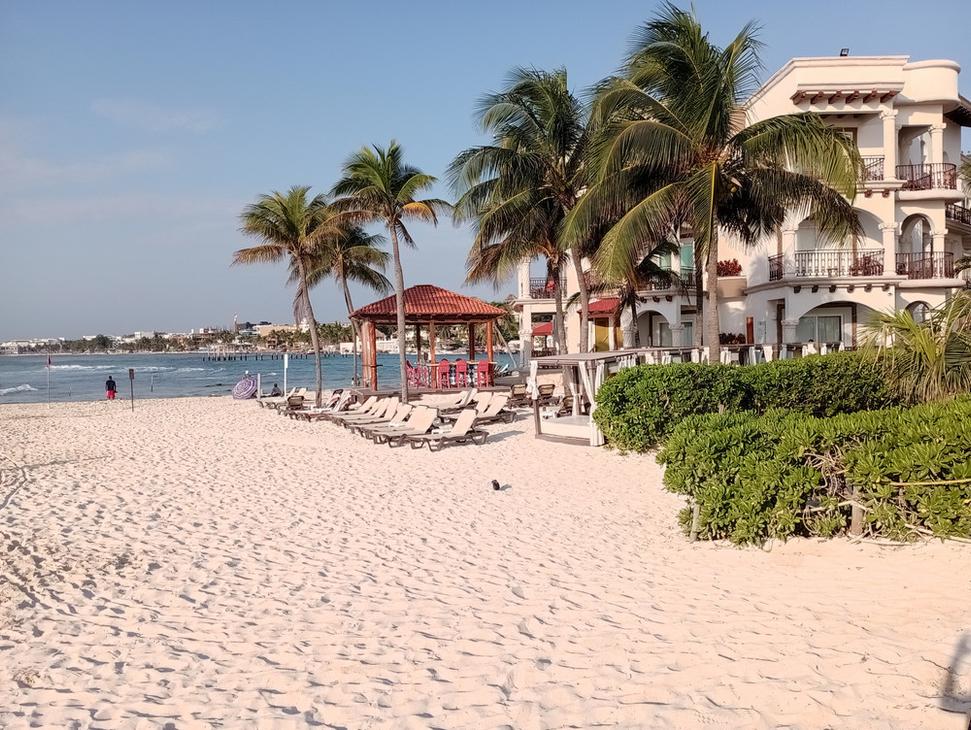 Pláž kúsok od centra Playa del Carmen