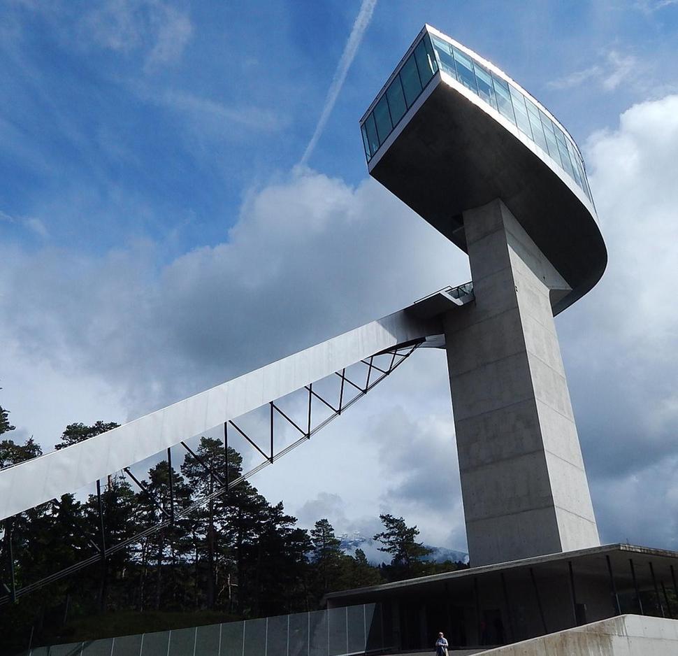 Skokanský mostík Bergisel v Innsbrucku