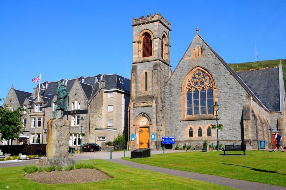 Nádherné počasie v mestečku Fort William