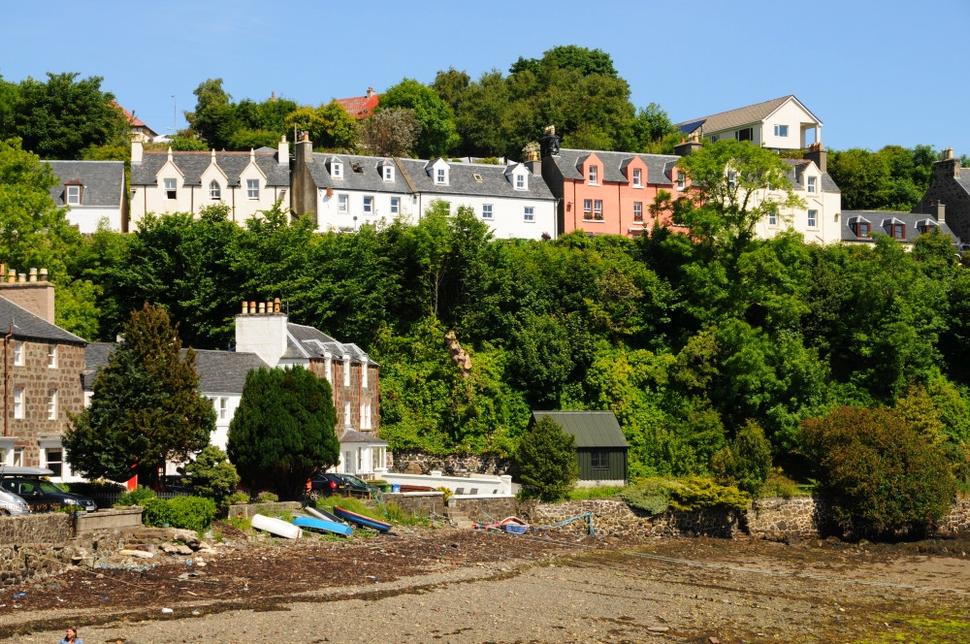 Portree je hlavným mestom ostrova Skye