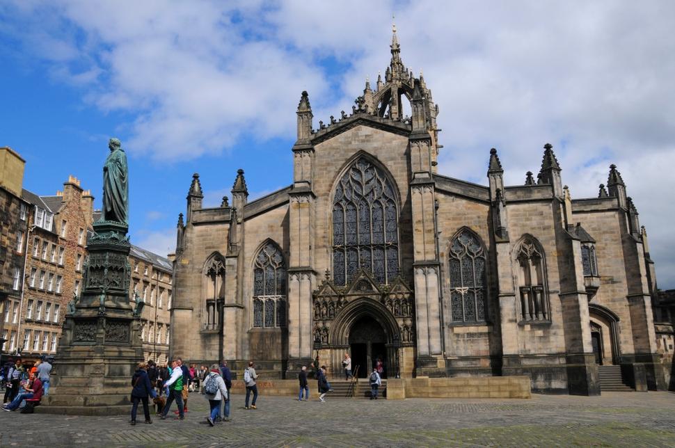Katedrála St.Giles v centre Edinburghu