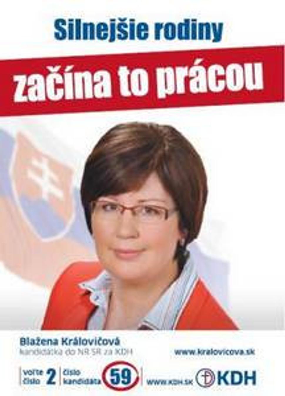 Na kandidátke KDH kandidujem pod číslom 59.