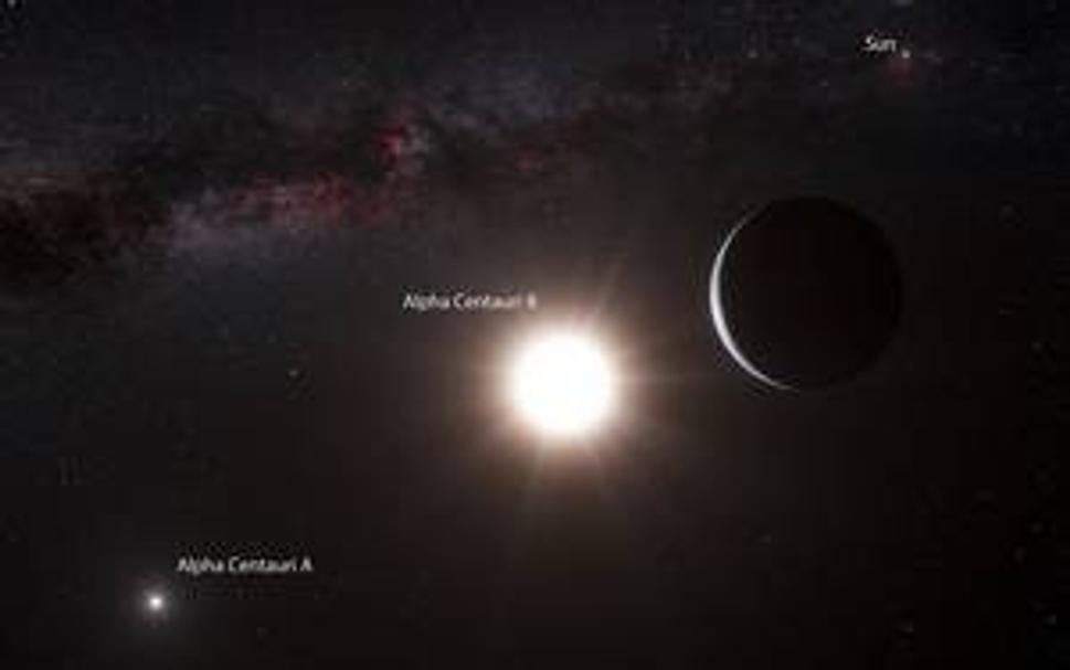 Umelecká predstava planéty v systéme Alfa Centauri