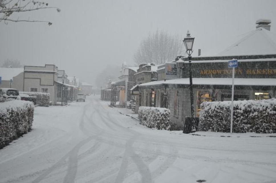 zasnežený Arrowtown